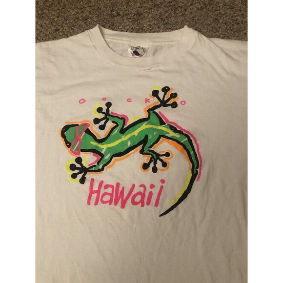 Vintage Hawaii Salamander Vacation T Shirt Unisex XL Single Stitch Caribbean Dre - Picture 4 of 8